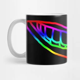 Rainbow Minimal Lips Line Mug